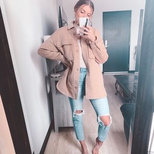 Oversized Cozy Shirt Jacket - Abercrombie & Fitch